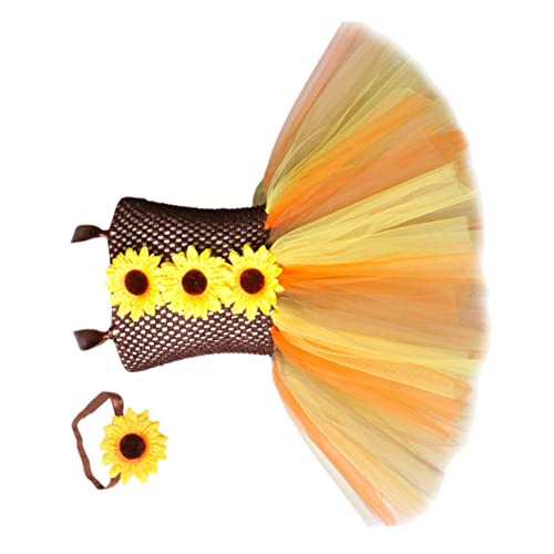 FRCOLOR 1Stück Kreatives Sonnenblumen Kinderkleid für Halloween Party Teiliges Cosplay Kostüm mit Stirnband für Jahre Verschiedene Farben FRCOLOR 1Stück Kreatives Sonnenblumen Kinderkleid für Halloween Party Teiliges Cosplay Kostüm mit Stirnband für Jahre Verschiedene Farben von FRCOLOR