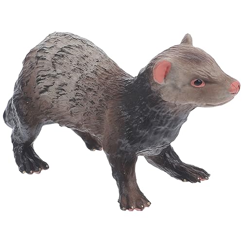 FRCOLOR 1Stück Simulationsfrettchen Figur Realistisches Wildtier Modell für Kreative Kinderzimmer Dekoration und Kognitive für Lernspiele und Tiererkennung von FRCOLOR