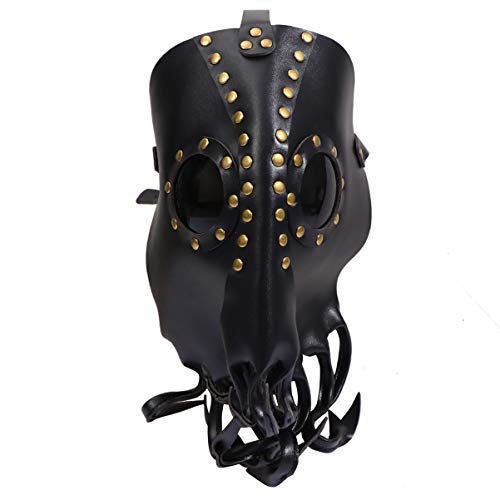 FRCOLOR 1Stück Steampunk Octopus Devil Mask For Halloween Costume Party Comfortable Breathable And Fun Cosplay Accessory With Long Hair For Themed Events FRCOLOR 1Stück Steampunk Octopus Devil Mask For Halloween Costume Party Comfortable Breathable And Fun Cosplay Accessory With Long Hair For Themed Events von FRCOLOR