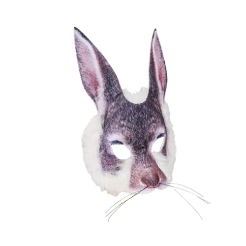 FRCOLOR 1Stück Tiermaske Halb Gesicht Kostüm Maske für Party Kreatives Tierdesign Langlebig für Halloween Mottopartys Hochwertigem Material Gefertigt FRCOLOR 1Stück Tiermaske Halb Gesicht Kostüm Maske für Party Kreatives Tierdesign Langlebig für Halloween Mottopartys Hochwertigem Material Gefertigt von FRCOLOR