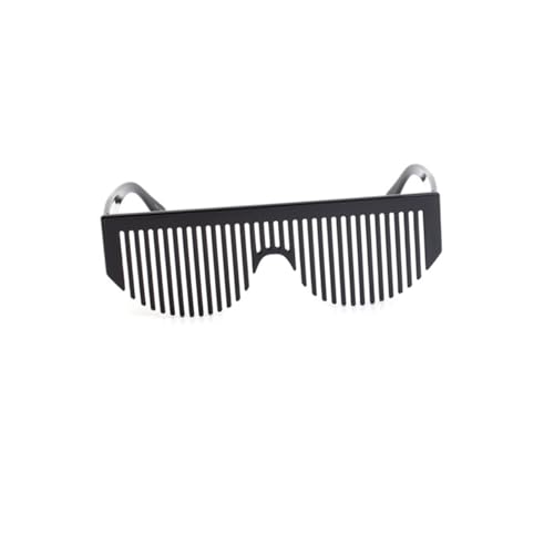 FRCOLOR 1Stück Wacky Comb Style Partybrille für Kreative Feiern Schwarze Spaßbrille für Fasching Halloween und Besondere Anlässe Langlebig und Praktisch von FRCOLOR