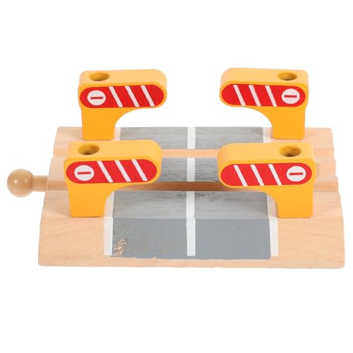 FRCOLOR 1Stück Zugstraßenblock aus Holz Eisenbahn Zubehör mit Dekorativem Geländer für Kreative Zugszenen für für Spielspaß FRCOLOR 1Stück Zugstraßenblock aus Holz Eisenbahn Zubehör mit Dekorativem Geländer für Kreative Zugszenen für für Spielspaß von FRCOLOR