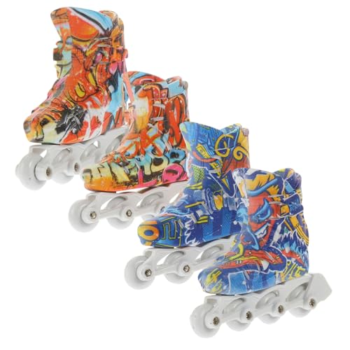 FRCOLOR 2 Finger Skate Mini Rollschuhe für Faltbare Finger Skateboards für Lehrreiche Tischspiele Stressabbau FRCOLOR 2 Finger Skate Mini Rollschuhe für Faltbare Finger Skateboards für Lehrreiche Tischspiele Stressabbau von FRCOLOR