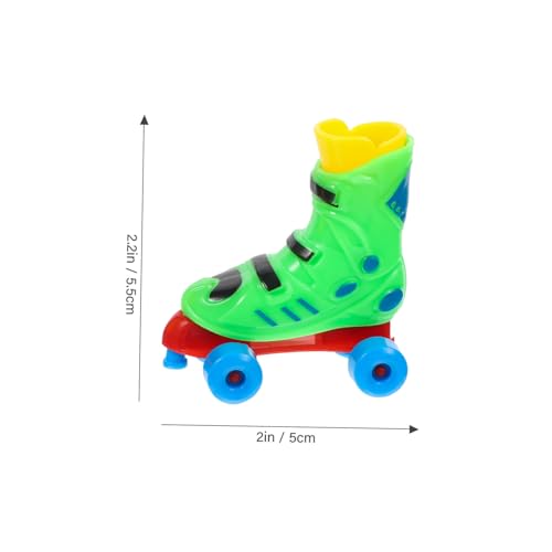 FRCOLOR 2 Paar Finger Skate Toys Miniatur Rollschuhe aus Robustem Kunststoff Druckabbau für Erwachsene Bunte Finger Skates für DIY Schlüsselanhänger und Freizeitspaß Zufällige Farbe FRCOLOR 2 Paar Finger Skate Toys Miniatur Rollschuhe aus Robustem Kunststoff Druckabbau für Erwachsene Bunte Finger Skates für DIY Schlüsselanhänger und Freizeitspaß Zufällige Farbe von FRCOLOR