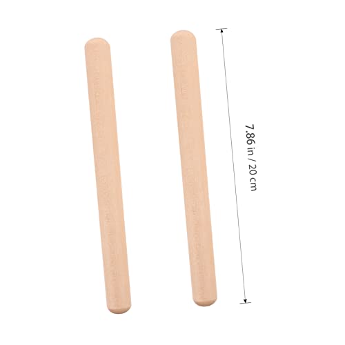 FRCOLOR 2 Paare Holz Rhythmussticks Teiliges Umweltfreundlich Sicher für Lerninstrument Percussion Zubehör für Musikalische Früherziehung und Rhythmusgefühl FRCOLOR 2 Paare Holz Rhythmussticks Teiliges Umweltfreundlich Sicher für Lerninstrument Percussion Zubehör für Musikalische Früherziehung und Rhythmusgefühl von FRCOLOR