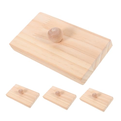 FRCOLOR 2 Paare Holz Sandblock Klangbrett Tragbares Rhythmusspielzeug für Frühe Musikalische Kreativität und Hörentwicklung von FRCOLOR