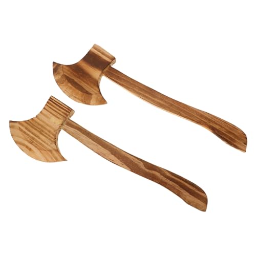 FRCOLOR 2 STÜCK Holzäxte für Halloween Kostümzubehör Hochwertige Holzspielzeuge für LARP Cosplay und Dekoration Sichere und Langlebige Requisiten für Halloween Party FRCOLOR 2 STÜCK Holzäxte für Halloween Kostümzubehör Hochwertige Holzspielzeuge für LARP Cosplay und Dekoration Sichere und Langlebige Requisiten für Halloween Party von FRCOLOR