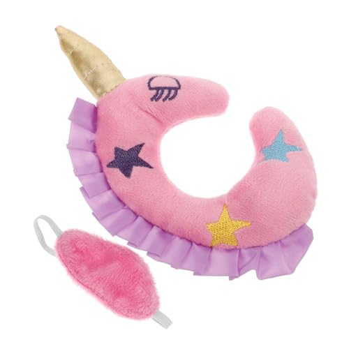 FRCOLOR 2 STÜCK Puppenzubehör Mädchenpuppe Nackenkissen und Augenmaske für Rollenspiele und Puppenreisen Einen Stilvollen Look für Ihre Puppen von FRCOLOR