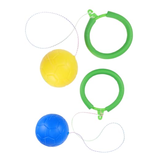 FRCOLOR 2 Stück Hüpfball Spielzeug für Kinder Einbeiniger Fitness Ball Leichtes Sprungspielzeug für Drinnen und Draußen für Outdoor Aktivitäten und Fitnessübungen von FRCOLOR