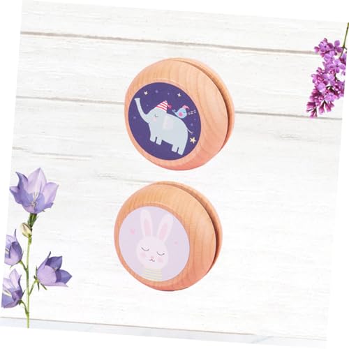 FRCOLOR 2 STÜCK Teiliges Holz yo yo mit Buntem Tierdruck Kindgerechtes Lernspielzeug für Trainiert Handgelenkskraft Tragbar und Robust Geeignet für Jungen und Mädchen Elefant und Hase FRCOLOR 2 STÜCK Teiliges Holz yo yo mit Buntem Tierdruck Kindgerechtes Lernspielzeug für Trainiert Handgelenkskraft Tragbar und Robust Geeignet für Jungen und Mädchen Elefant und Hase von FRCOLOR