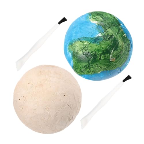 FRCOLOR 2 Sätze Ausgrabungsset Planet Edelstein Entdeckungsset Lernspielzeug Mond Erde Simulation Archäologie DIY Kreatives Bastelset Ab Jahren von FRCOLOR