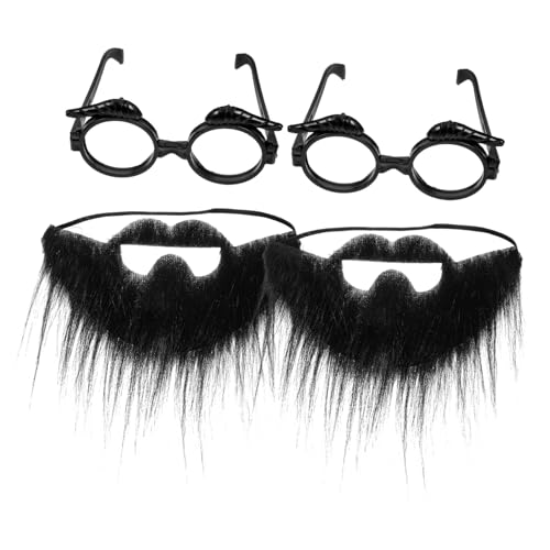 FRCOLOR 2 Sätze Bartgläseranzug Led Party Schnapsgläser Kostüm Brille Festival-requisiten Cosplay-zubehör Lustige Brillen Falsche Brille Brillen-foto-requisiten Schwarz Plastik FRCOLOR 2 Sätze Bartgläseranzug Led Party Schnapsgläser Kostüm Brille Festival-requisiten Cosplay-zubehör Lustige Brillen Falsche Brille Brillen-foto-requisiten Schwarz Plastik von FRCOLOR