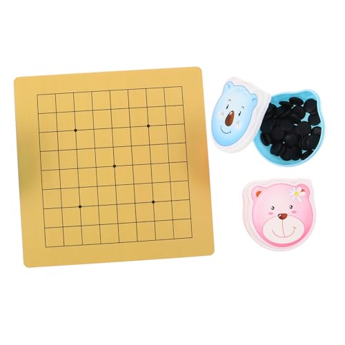 FRCOLOR 2 Sätze Doppelseitiges Brettspiel mit Niedlichen Cartoon Bären Tragbare Weiqi Schach mit Kunststoffsteinen Fördert Gehirnentwicklung und Strategisches FRCOLOR 2 Sätze Doppelseitiges Brettspiel mit Niedlichen Cartoon Bären Tragbare Weiqi Schach mit Kunststoffsteinen Fördert Gehirnentwicklung und Strategisches von FRCOLOR