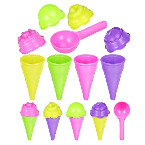 FRCOLOR 2 Sätze Eiskrem Sandspielzeug Set Interaktive Sandkastenspielzeuge mit Realistischen Formen für Drinnen und Draußen Werkzeuge für Kreative Sandburgen und Fantasievolles FRCOLOR 2 Sätze Eiskrem Sandspielzeug Set Interaktive Sandkastenspielzeuge mit Realistischen Formen für Drinnen und Draußen Werkzeuge für Kreative Sandburgen und Fantasievolles von FRCOLOR