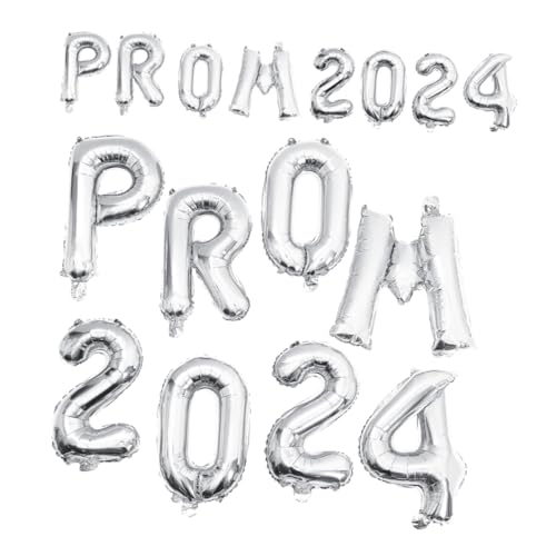 FRCOLOR 2 Sätze Folienballons Graduation Party Dekoration Silber Prom Abschlussfeier Ballon Deko für Festliche Ballongirlande Abschlussball Jubiläum FRCOLOR 2 Sätze Folienballons Graduation Party Dekoration Silber Prom Abschlussfeier Ballon Deko für Festliche Ballongirlande Abschlussball Jubiläum von FRCOLOR