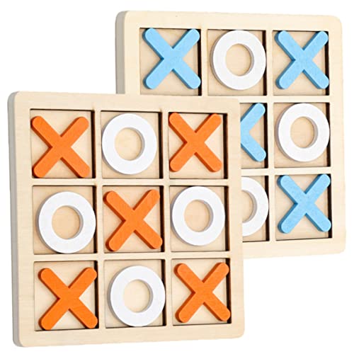 FRCOLOR 2 Sätze Holzspiel Toe mit Glatten Kanten Interaktives Familienspiel für Party Spielspaß Pädagogisch Fördernd Orange Blau FRCOLOR 2 Sätze Holzspiel Toe mit Glatten Kanten Interaktives Familienspiel für Party Spielspaß Pädagogisch Fördernd Orange Blau von FRCOLOR