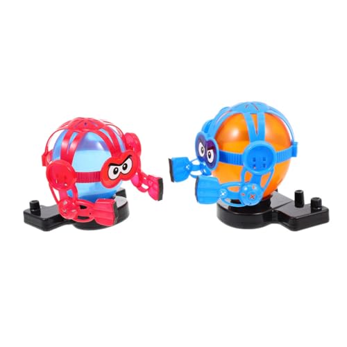 FRCOLOR 2 Sätze Luftballon Fechtspiel Tischspiel mit Kleinen Puppen Interaktives Familienspiel zur Hand Auge Koordination und Teamförderung Tragbar für Drinnen und Draußen Kindgerecht von FRCOLOR