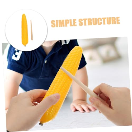 FRCOLOR 2 Sätze Maracas Corn Shaker mit Holzstab Musikalisches Früherziehungsspielzeug aus Sicherem Material Langlebig und Handlich Fördert und Kognitionsfähigkeiten für Eltern Junge von FRCOLOR