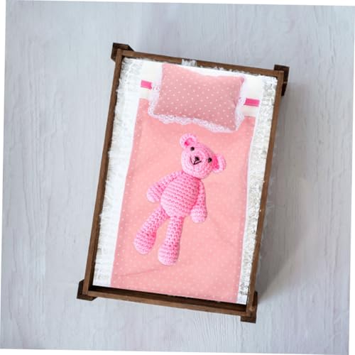 FRCOLOR 2 Sätze Miniatur Puppenbett Bettwäsche mit Bettlaken Kissen und Decke Weiche Langlebige Puppenhaus Bettwäsche für Puppen Schlafzimmer Zubehör FRCOLOR 2 Sätze Miniatur Puppenbett Bettwäsche mit Bettlaken Kissen und Decke Weiche Langlebige Puppenhaus Bettwäsche für Puppen Schlafzimmer Zubehör von FRCOLOR