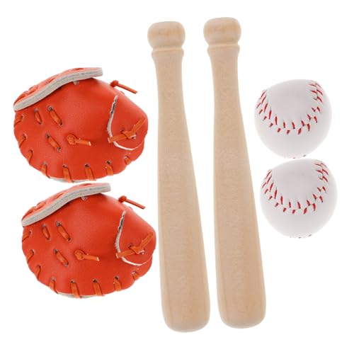 FRCOLOR 2 Sätze Miniatur Puppenhaus Baseball Sportset Set aus PU und Langlebig Leicht Tragbar für DIY Bastelprojekte und Mini Haus Dekoration als für Outdoor Freizeit FRCOLOR 2 Sätze Miniatur Puppenhaus Baseball Sportset Set aus PU und Langlebig Leicht Tragbar für DIY Bastelprojekte und Mini Haus Dekoration als für Outdoor Freizeit von FRCOLOR