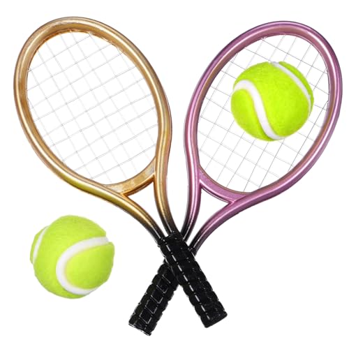 FRCOLOR 2 Sätze Miniatur Tennis mit Schläger und Ball für Puppenhaus Dekoration Zufällige Farben Zubehör für DIY Mini Häuser Zufällige Farbe Zufällige Farbe FRCOLOR 2 Sätze Miniatur Tennis mit Schläger und Ball für Puppenhaus Dekoration Zufällige Farben Zubehör für DIY Mini Häuser Zufällige Farbe Zufällige Farbe von FRCOLOR