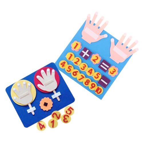 FRCOLOR 2 Sätze Pädagogisches Zahlenspielzeug für Kleinkinder DIY Filz Mathematikspielzeug mit Fingerzählfunktion Förderndes Frühlerntool für Addition Subtraktion und Kognitive FRCOLOR 2 Sätze Pädagogisches Zahlenspielzeug für Kleinkinder DIY Filz Mathematikspielzeug mit Fingerzählfunktion Förderndes Frühlerntool für Addition Subtraktion und Kognitive von FRCOLOR