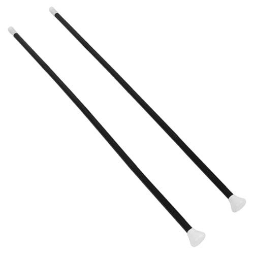 FRCOLOR 2 Sätze Personal des Halloween-Gehstock Wanderrohr Proprose Halloween-Cosplay-Stütze Zauberstab Spazierstock Kostüm Assistentenpersonal Kostüm Requisite Plastik Schwarz von FRCOLOR