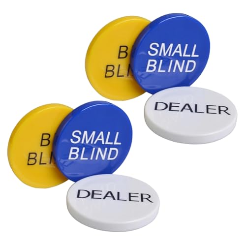 FRCOLOR 2 Sätze Poker Chips Glatte Oberfläche Praktische Glücksspiel Marker Für Poker Bingo Spiel Zubehör Erwachsene Gamer von FRCOLOR