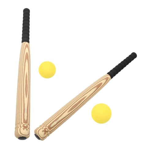 FRCOLOR 2 Sätze Teiliges Eva Baseballschläger Set Leichter Sicherer Baseball Bat aus Hochwertigem Eva Material für Indoor Outdoor Spiel und Training Verbessert Motorik und Hand Auge von FRCOLOR