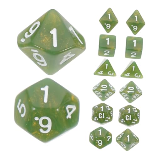 FRCOLOR 2 Sätze Teiliges Trpg Würfelset aus Hochwertigem Mehrseitige Leichte Spielwürfel mit Großen Zahlen für Brettspiele Gesellschaftsspiele und Partyspielesammlung FRCOLOR 2 Sätze Teiliges Trpg Würfelset aus Hochwertigem Mehrseitige Leichte Spielwürfel mit Großen Zahlen für Brettspiele Gesellschaftsspiele und Partyspielesammlung von FRCOLOR