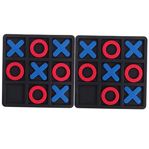 FRCOLOR 2 Sätze Toe Interaktives Lernspiel Puzzle Strategiespiel Fördert Logisches und Familienkommunikation Schwarzes Kunststoffspiel Geeignet für Eltern FRCOLOR 2 Sätze Toe Interaktives Lernspiel Puzzle Strategiespiel Fördert Logisches und Familienkommunikation Schwarzes Kunststoffspiel Geeignet für Eltern von FRCOLOR