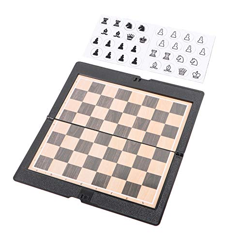 FRCOLOR Faltbares Magnetisches Schachspiel für Reisen Klappschach Satz für Kinder und Erwachsene Tragbar Spiel für Partys und Outdoor Aktivitäten von FRCOLOR