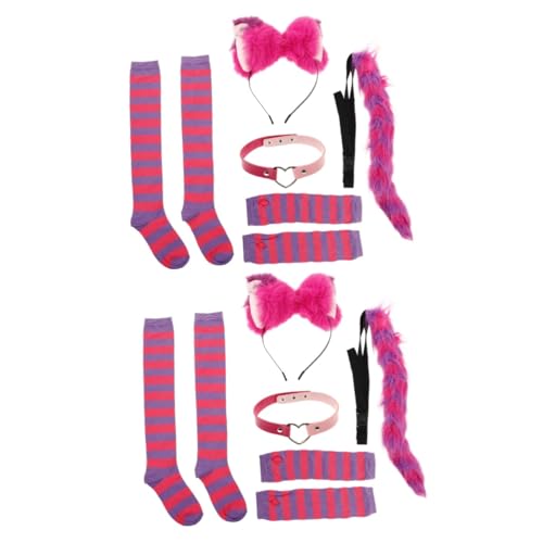 FRCOLOR 2 Sets Katzenohren Stirnband Kleid Kostüm Weicher Anhänger Kinderschwanz Cosplay Socken Katzenohren Haarschmuck Haarreifen Party Weibliches Haarband Foto Requisiten FRCOLOR 2 Sets Katzenohren Stirnband Kleid Kostüm Weicher Anhänger Kinderschwanz Cosplay Socken Katzenohren Haarschmuck Haarreifen Party Weibliches Haarband Foto Requisiten von FRCOLOR