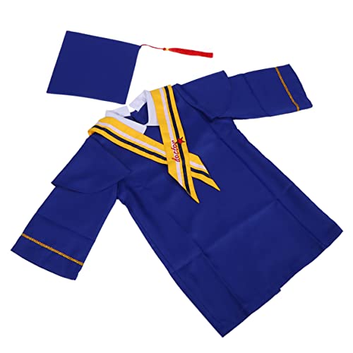 FRCOLOR 2 Stück 1 Satz Abschlusskleid Für Kindergarten Abschluss Outfit -abschlusskleid-kostüm Abschlusskleid Und Hut Abschlusskleid Und Quaste Blue FRCOLOR 2 Stück 1 Satz Abschlusskleid Für Kindergarten Abschluss Outfit -abschlusskleid-kostüm Abschlusskleid Und Hut Abschlusskleid Und Quaste Blue von FRCOLOR