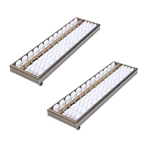 FRCOLOR 2 Stück Aluminium Lernrechenhilfe für Professioneller Abacus für Schüler Stellige Zähltafel für Schule und Zuhause Lehrer und Sammler FRCOLOR 2 Stück Aluminium Lernrechenhilfe für Professioneller Abacus für Schüler Stellige Zähltafel für Schule und Zuhause Lehrer und Sammler von FRCOLOR