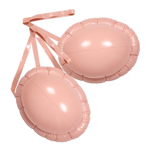 FRCOLOR 2 Stück Aufblasbarer PVC Fake Schwangerschaftsbauch für Weihnachtsmann Kostüm Realistisches Design mit Verstellbaren Gurten Vielseitiges Party Film-requisit für Verschiedene von FRCOLOR