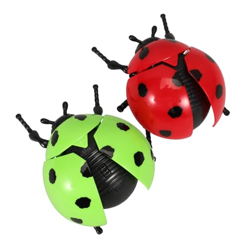 FRCOLOR 2 Stücke Aufziehspielzeug Marienkäfer für Babys Lernspielzeug zur Motorischen Fähigkeiten Tragbares Uhrwerkspielzeug für Krabbeln und Spielen FRCOLOR 2 Stücke Aufziehspielzeug Marienkäfer für Babys Lernspielzeug zur Motorischen Fähigkeiten Tragbares Uhrwerkspielzeug für Krabbeln und Spielen von FRCOLOR