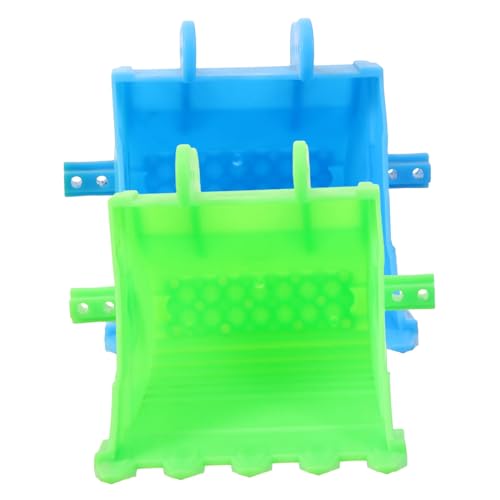 FRCOLOR 2 Stück Bagger Modell Digger Bucket Teil für Kleinkinder Sicherer Kunststoff für Baustellenfahrzeuge und Sandkastenaktivitäten von FRCOLOR