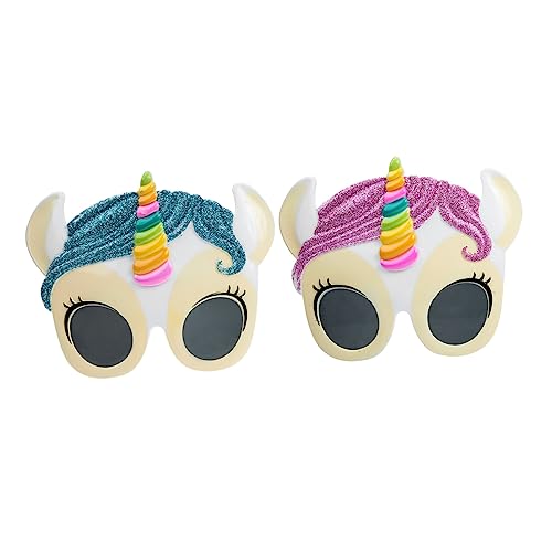 FRCOLOR 2 Stück Cartoon Brillen Für Damen Übergroße Geburtstagsdekorationen Ornamente Für Kinderpartys Brillen Mit Cartoon Motiven Bezaubernde Partybrillen Brillen Im Einhorn FRCOLOR 2 Stück Cartoon Brillen Für Damen Übergroße Geburtstagsdekorationen Ornamente Für Kinderpartys Brillen Mit Cartoon Motiven Bezaubernde Partybrillen Brillen Im Einhorn von FRCOLOR