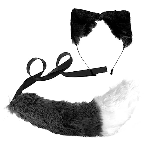 FRCOLOR 2 Stück Cartoon-Tier-Stirnband Tier-Cosplay-Accessoire tierisches Kostümzubehör Animal Cosplay Stirnband Cartoon Tierschwanz Animal Cosplay Tail Stoff Black FRCOLOR 2 Stück Cartoon-Tier-Stirnband Tier-Cosplay-Accessoire tierisches Kostümzubehör Animal Cosplay Stirnband Cartoon Tierschwanz Animal Cosplay Tail Stoff Black von FRCOLOR