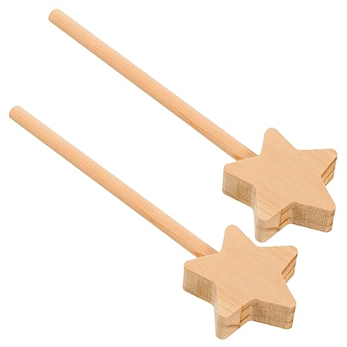 FRCOLOR 2 Stück DIY Holz Feenstab zum Bemalen Sternform Kreative Bastelstäbe für Fantasievolle Zimmerdekoration und Partyspaß FRCOLOR 2 Stück DIY Holz Feenstab zum Bemalen Sternform Kreative Bastelstäbe für Fantasievolle Zimmerdekoration und Partyspaß von FRCOLOR