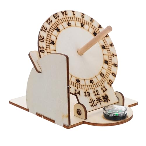 FRCOLOR 2 Stück DIY Sonnenuhr Set Wissenschaftliche Modelle für Lehrmittel und Bastelprojekte Äquatoriale Sonnenuhr für Experimente und Schulprojekte von FRCOLOR