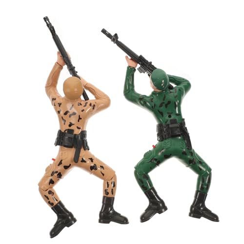 FRCOLOR 2 Stück Elektrische Kriechende Soldaten mit Licht und Sound Spielfiguren für Interaktives Lernspielzeug Fantasie und Geschicklichkeit von FRCOLOR