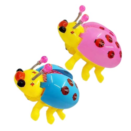 FRCOLOR 2 Stück Elektronisches Marienkäfer mit Licht und Musik Elektrische Spielzeuge Realistische Käferform Bunte Farben Sicher und Fördernd für Kleinkinder und Vorschulkinder von FRCOLOR