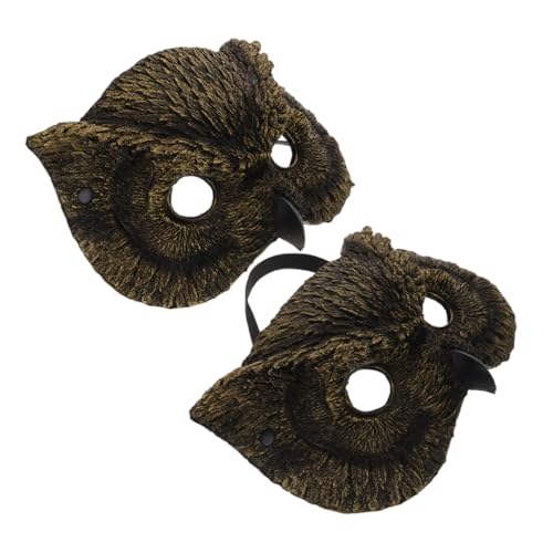 FRCOLOR 2 Stück Eulenmaske Halloween-masken Für Frauen Halbmaske Für Männer Eulenkostüm Für Erwachsene Eulen-maskerade-maske Maskerade Maske Männer Maskerademaske Golden Pu-schaum FRCOLOR 2 Stück Eulenmaske Halloween-masken Für Frauen Halbmaske Für Männer Eulenkostüm Für Erwachsene Eulen-maskerade-maske Maskerade Maske Männer Maskerademaske Golden Pu-schaum von FRCOLOR