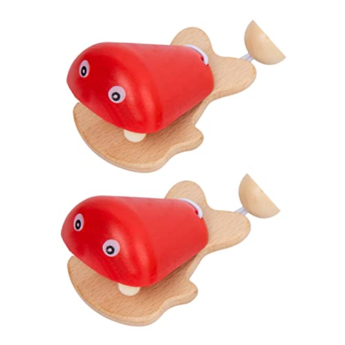 FRCOLOR 2 Stück Fischförmige Holz Castanet für Musikinstrument aus Naturholz Pädagogisches für Frühe Entwicklung und Interaktion FRCOLOR 2 Stück Fischförmige Holz Castanet für Musikinstrument aus Naturholz Pädagogisches für Frühe Entwicklung und Interaktion von FRCOLOR