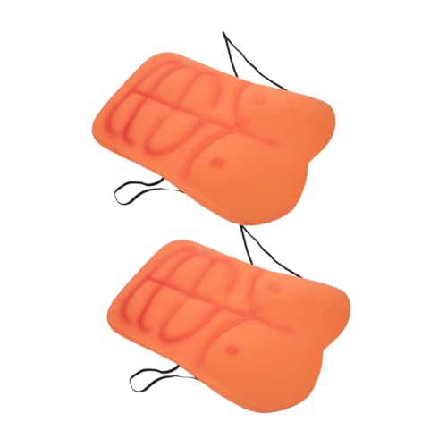 FRCOLOR 2 Stück Gefälschte Realistische Männliche Brust Body Build Top Lustige Erwachsenenkostüme Männer Muskelkostüme Männer Shaper Falsche Muskelbrust Gefälschte Muskelrequisiten von FRCOLOR