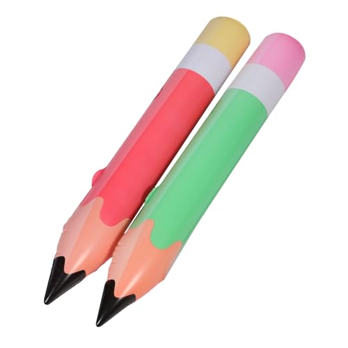 FRCOLOR 2 Stück Giant Inflatable Pencil Teiliges PVC für Schuldekoration Aufblasbare Bleistifte Grün und Rot für Partys und Fotoshootings FRCOLOR 2 Stück Giant Inflatable Pencil Teiliges PVC für Schuldekoration Aufblasbare Bleistifte Grün und Rot für Partys und Fotoshootings von FRCOLOR