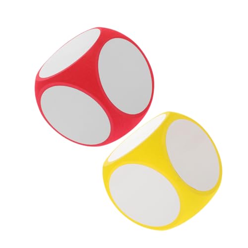 FRCOLOR 2 Stück Große DIY Würfel Beschreibbare Abwischbare Schaumstoff Würfel Leichtes Strapazierfähiges Material als Lernspielzeug Bastelwürfel und Spielrequisiten Rot und Gelb FRCOLOR 2 Stück Große DIY Würfel Beschreibbare Abwischbare Schaumstoff Würfel Leichtes Strapazierfähiges Material als Lernspielzeug Bastelwürfel und Spielrequisiten Rot und Gelb von FRCOLOR