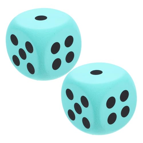 FRCOLOR 2 Stück Große Eva Schaumstoffwürfel Abgerundete Ecken Leichte Lernwürfel für Vielseitig Einsetzbar als Spiel und Partyzubehör Langlebig und Wiederverwendbar von FRCOLOR